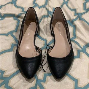 BCBG Black Crystal Flats